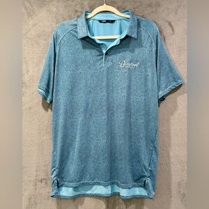 UNRL Barstool Golf Polo Shirt Mens Size L Abstract Geometric Performance Stretch